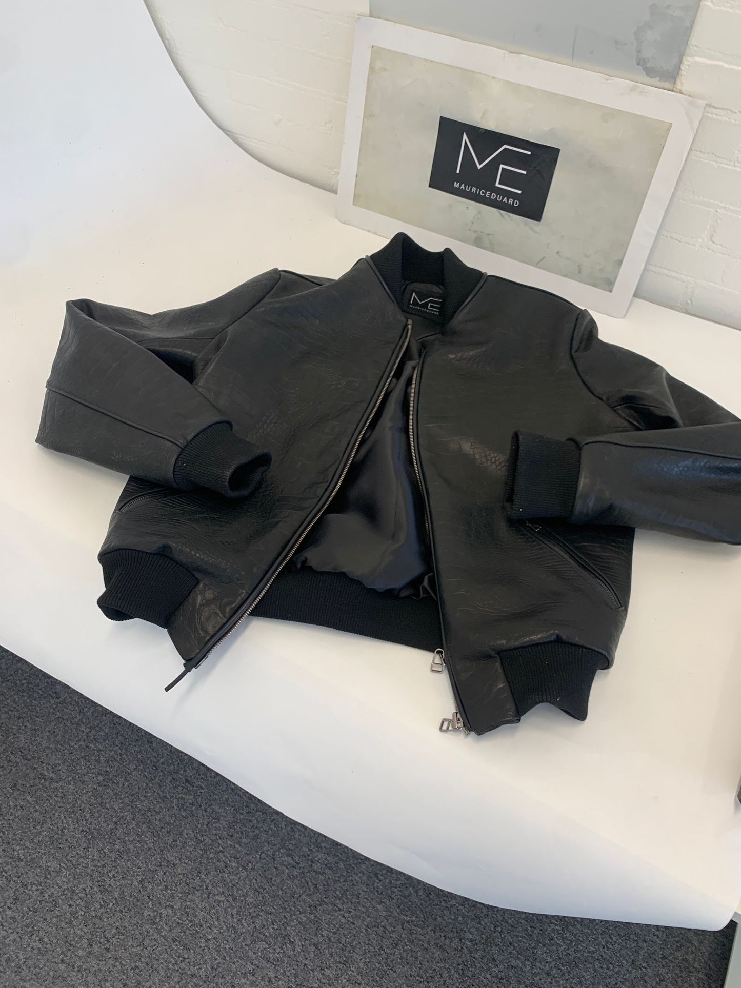 Black Teddy Varsity college Jacket